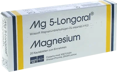 Magnesium chewable tablets, MG 5 LONGORAL - UKDorf