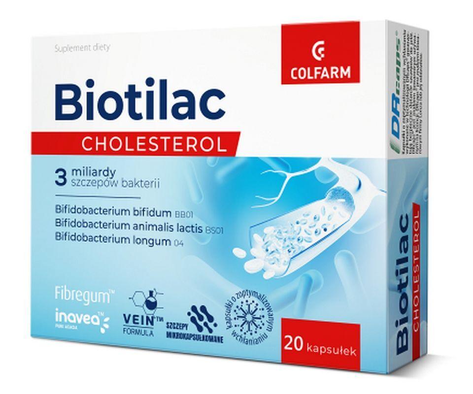 3 billion live bacterial cultures, Biotilac Cholesterol - UKDorf