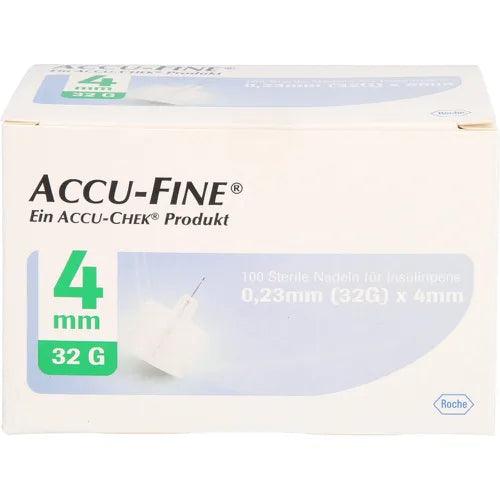 ACCU FINE sterile needles for insulin pens 4 mm 32 G - UKDorf