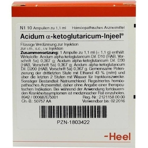 ACIDUM ALPHA-KETOGLUTARICUM Injeel ampoules - UKDorf