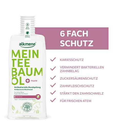 ALKMENE My Tea Tree Oil Antibacterial Mouthwash