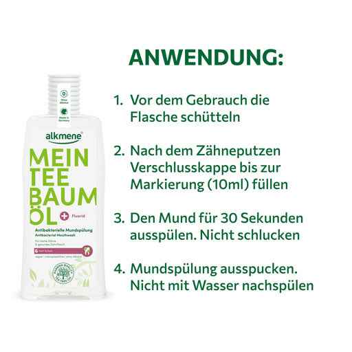 ALKMENE My Tea Tree Oil Antibacterial Mouthwash