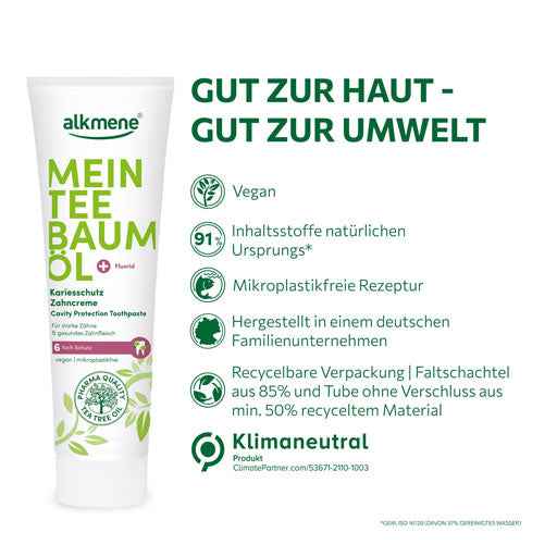 ALKMENE My Tea Tree Oil Caries Protection Toothpaste