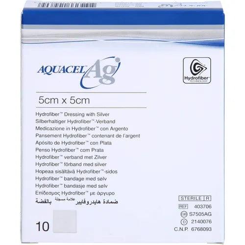 AQUACEL Ag 5x5 cm compresses - UKDorf