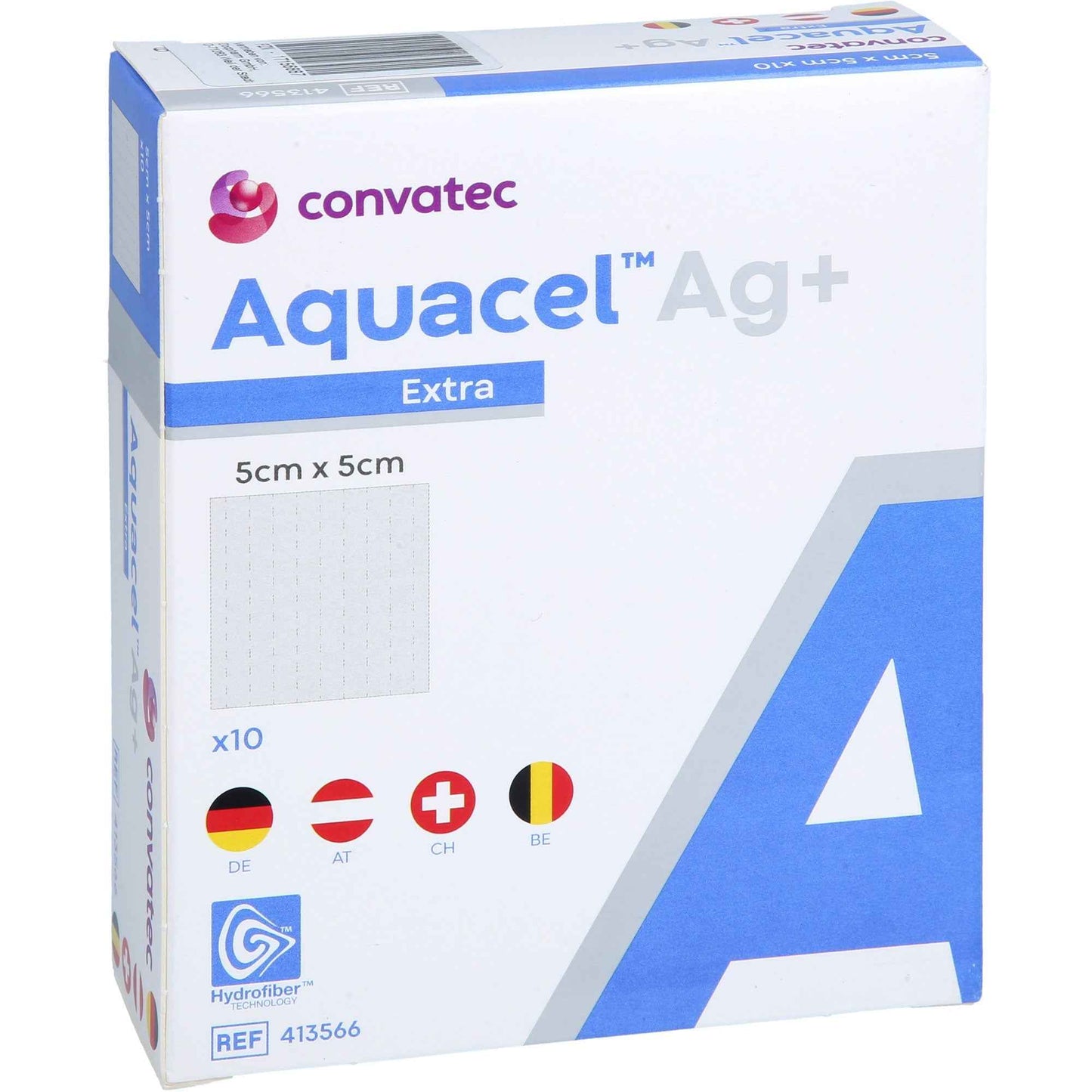 AQUACEL Ag+ Extra 5x5 cm compresses