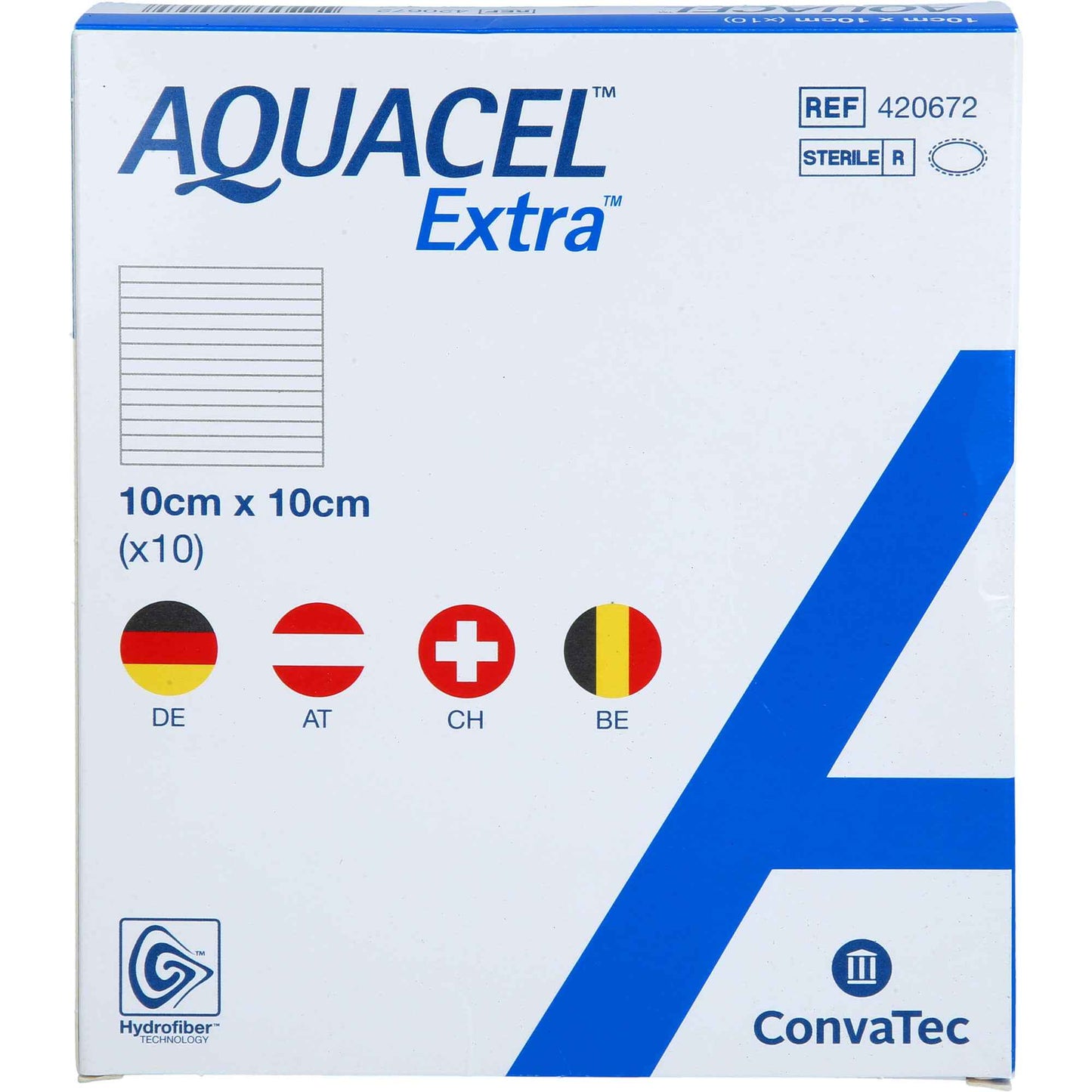 AQUACEL Extra 10x10 cm bandage