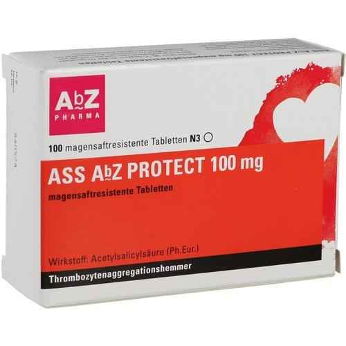 ASS AbZ PROTECT 100 mg gastric juice resistant tablet. 100 pieces