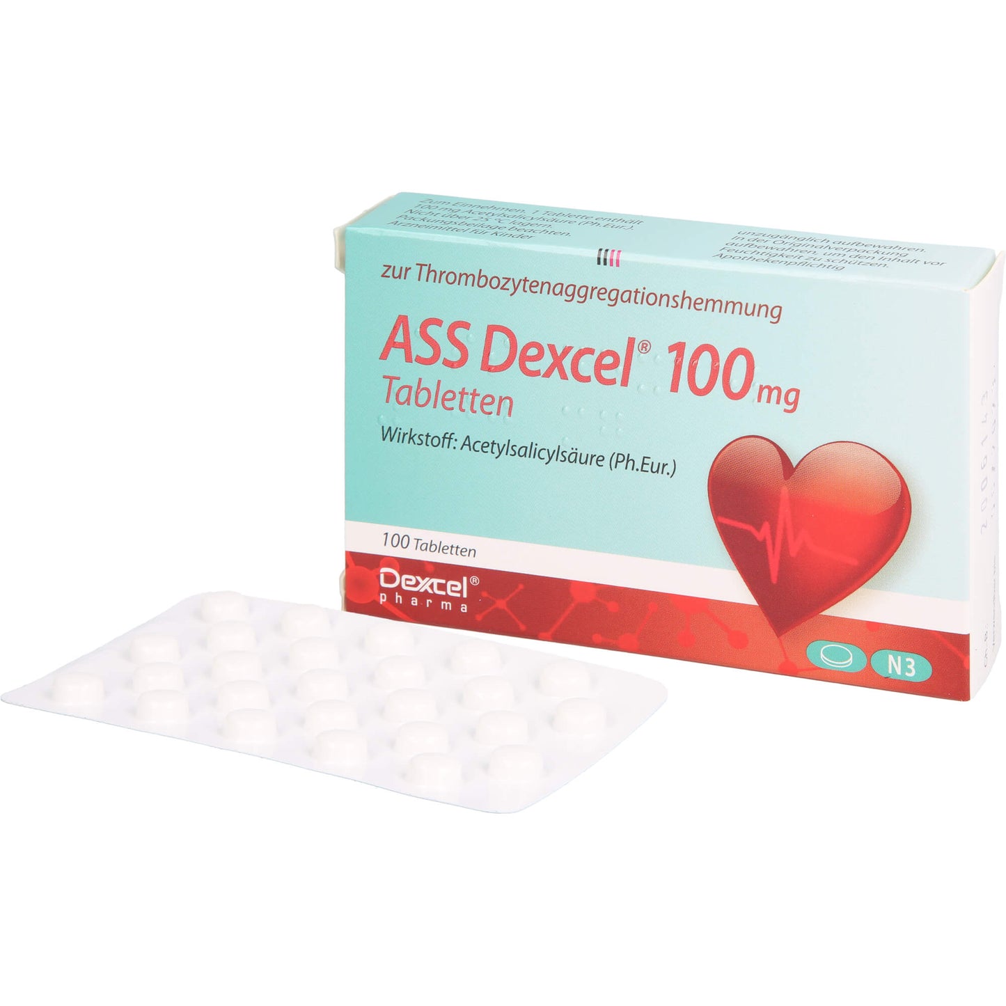 ASS Dexcel 100 mg tablets