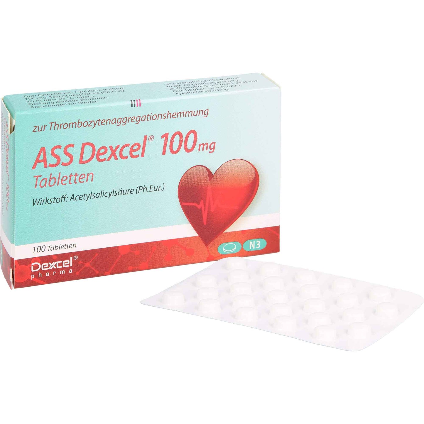 ASS Dexcel 100 mg tablets