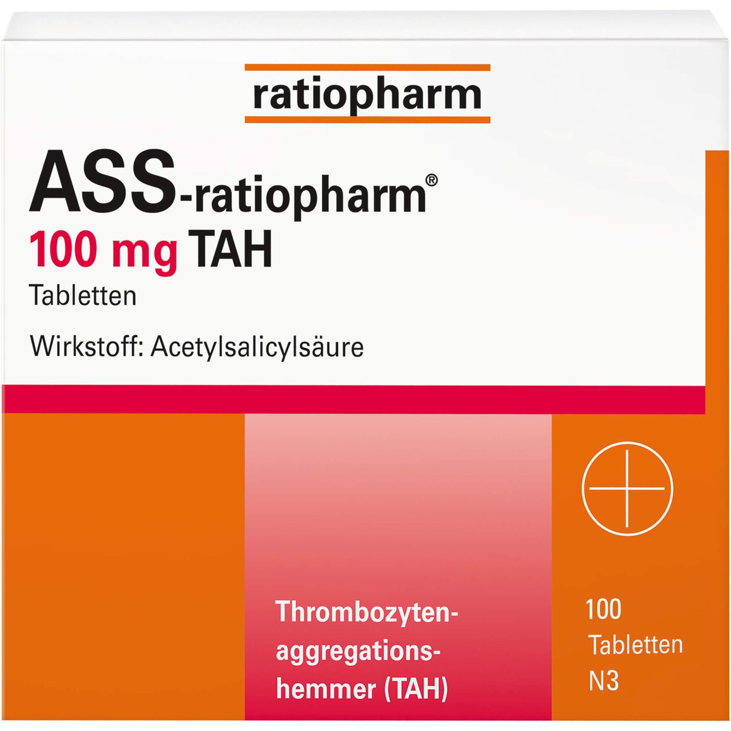 ASS ratiopharm 100 mg TAH tablets