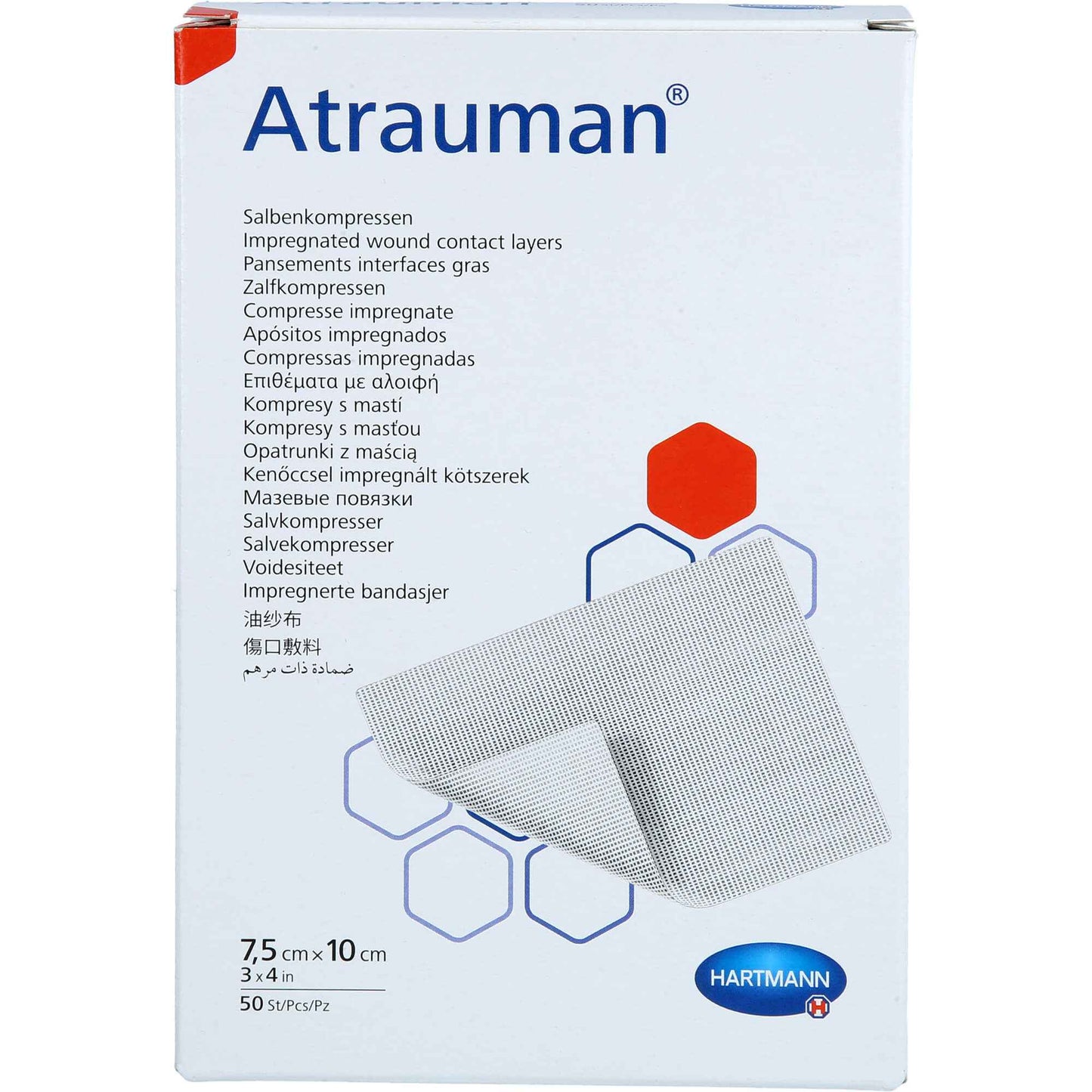 ATRAUMAN 7.5x10 cm sterile compresses