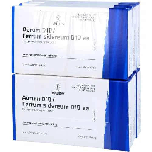 AURUM D 10/Ferrum sidereum D 10 aa ampoules