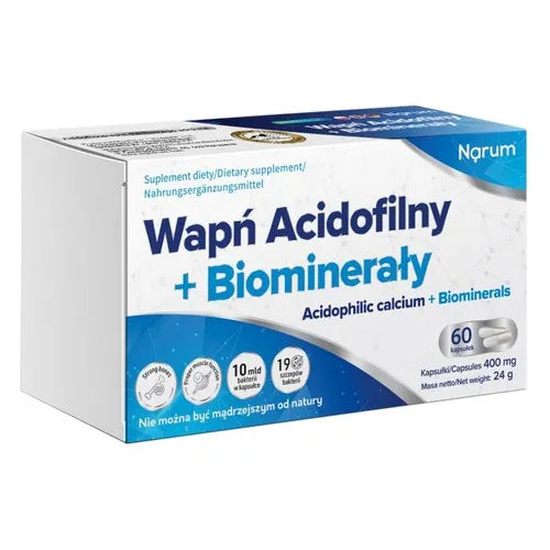 Acidophilic calcium + biominerals 400 mg - UKDorf