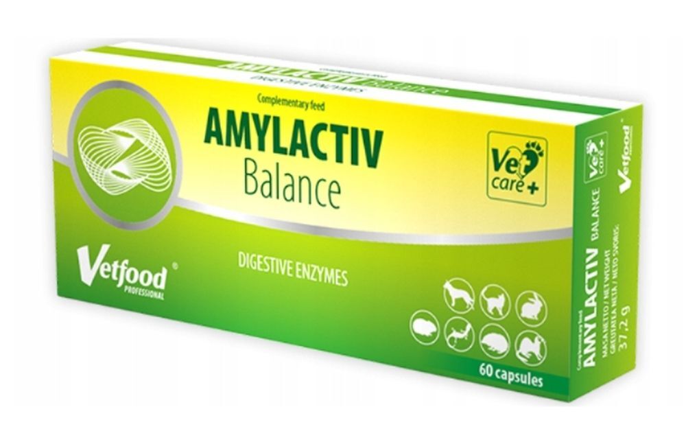 Amylactiv Balance Digestive Disorders Preparation for Animals 60 Capsules - UKDorf