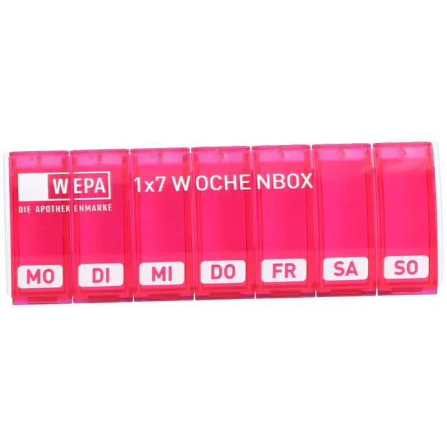 Anabox weekly pill organiser 1x7 WEPA pink