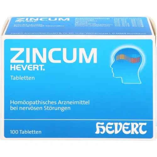 Autonomic nervous system and stress, ZINCUM HEVERT tablets