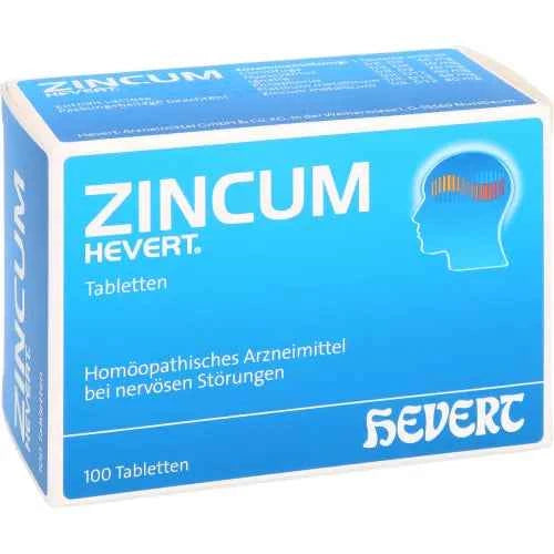 Autonomic nervous system and stress, ZINCUM HEVERT tablets