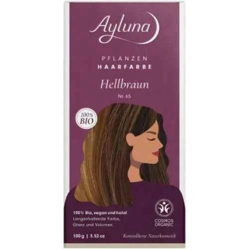 Ayluna plant-based hair dye, light brown, 100 g