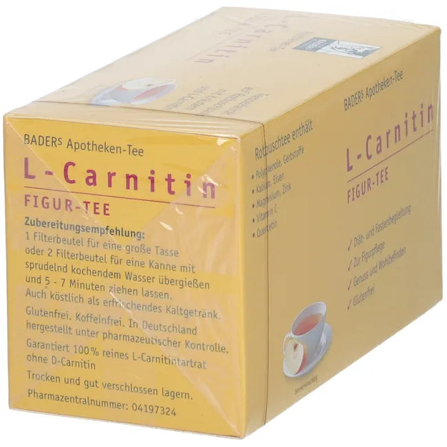 BADERS Active Tea L-Carnitine Filter Bags - UKDorf