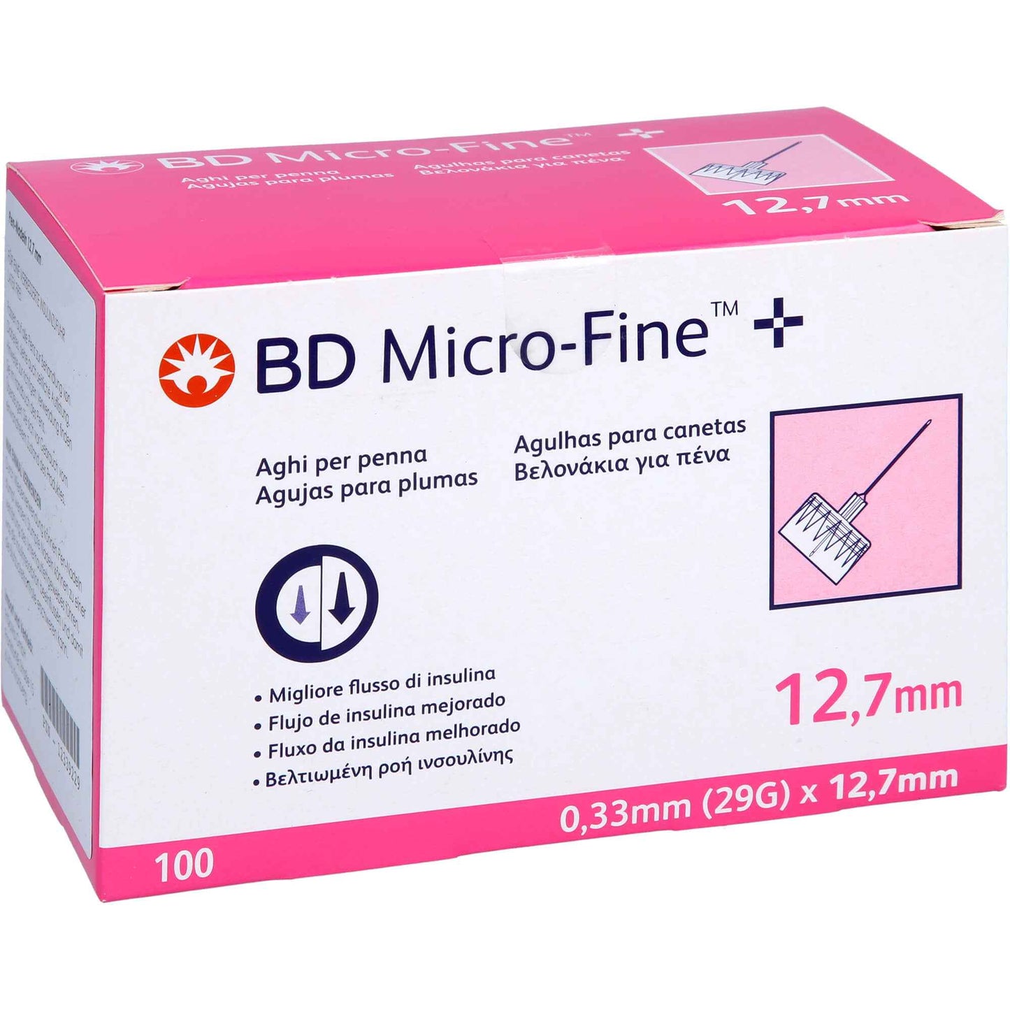 BD MICRO-FINE+ pen needles 0.33x12.7 mm 29 G