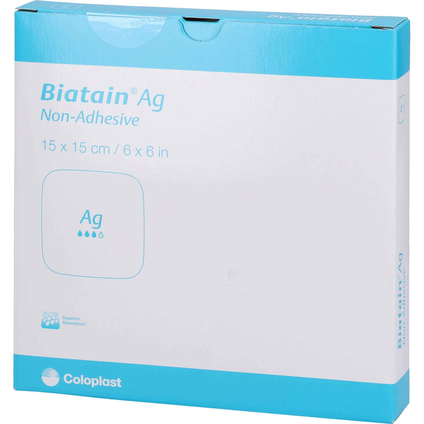 BIATAIN Ag foam dressing 15x15 cm non-adherent