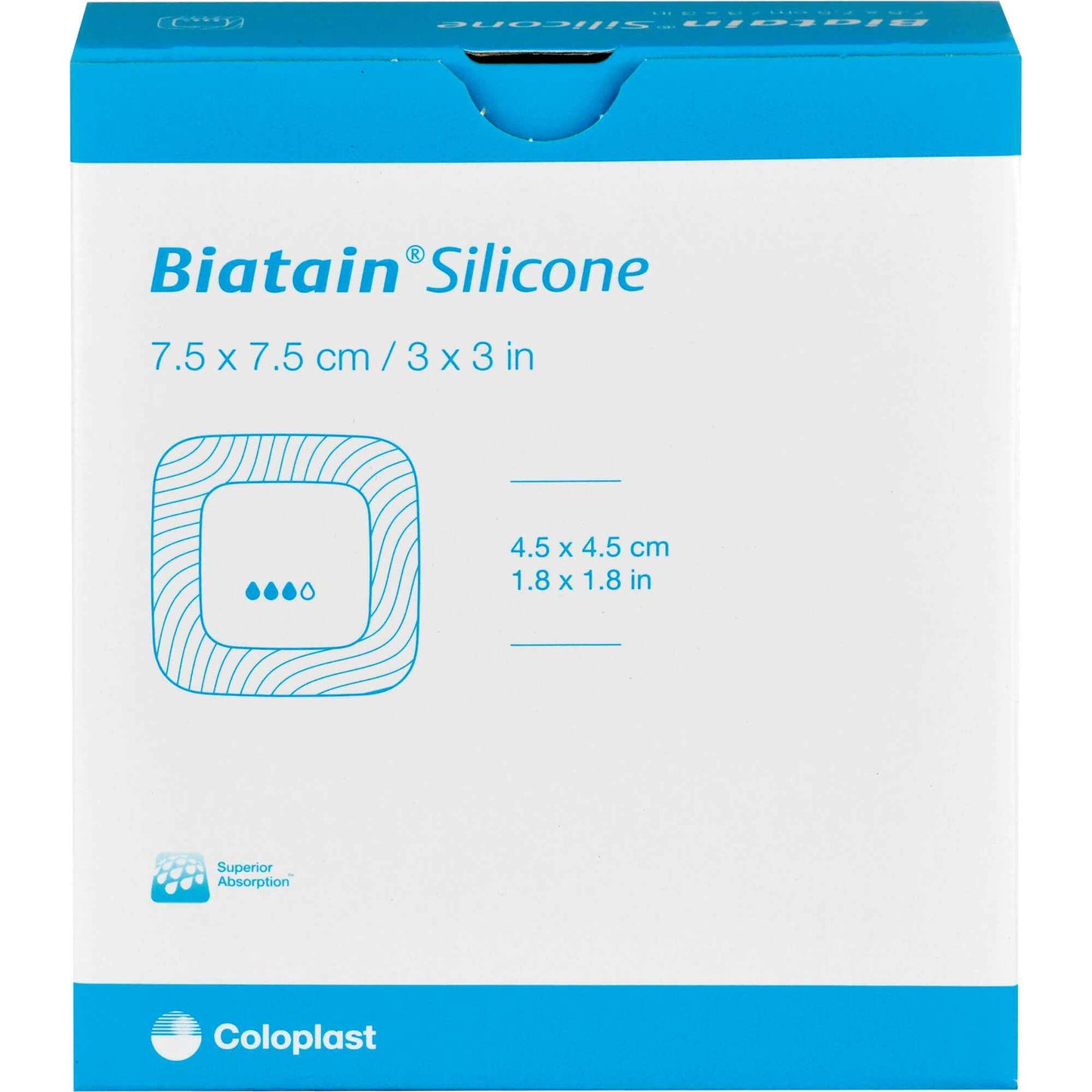 BIATAIN Silicone Foam Dressing 7.5x7.5 cm