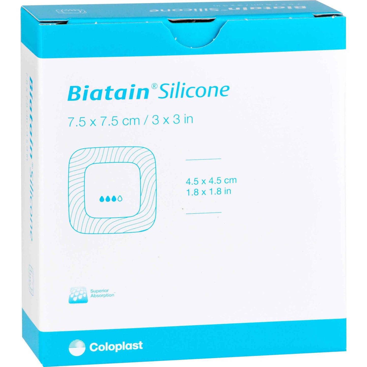 BIATAIN Silicone Foam Dressing 7.5x7.5 cm