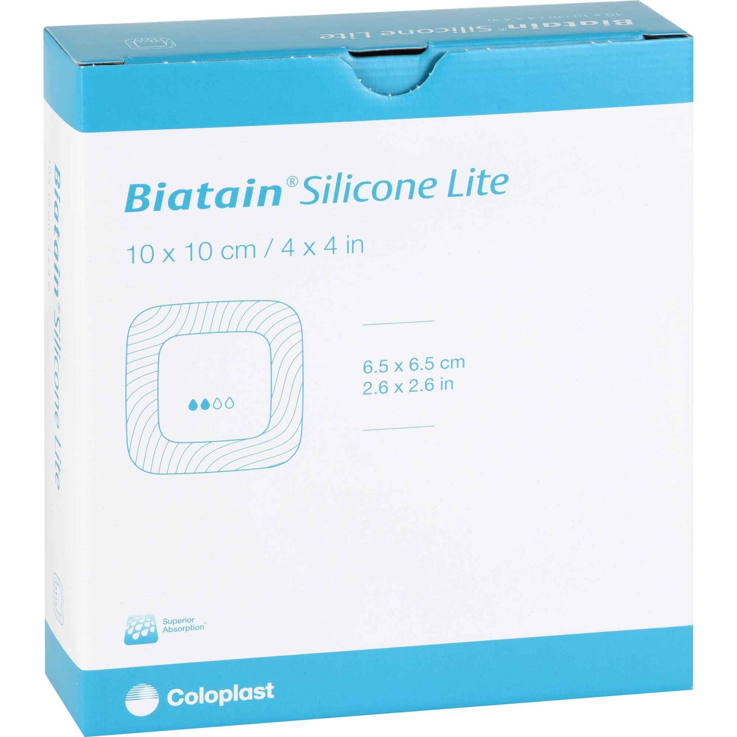 BIATAIN Silicone Lite foam dressing 10x10 cm