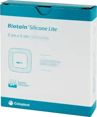 BIATAIN Silicone dressing, Lite foam 5x5 cm - UKDorf