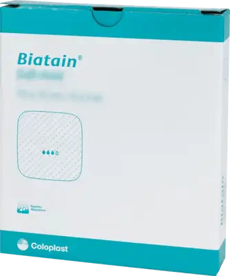BIATAIN foam dressing 10x10 cm, gently adhesive - UKDorf