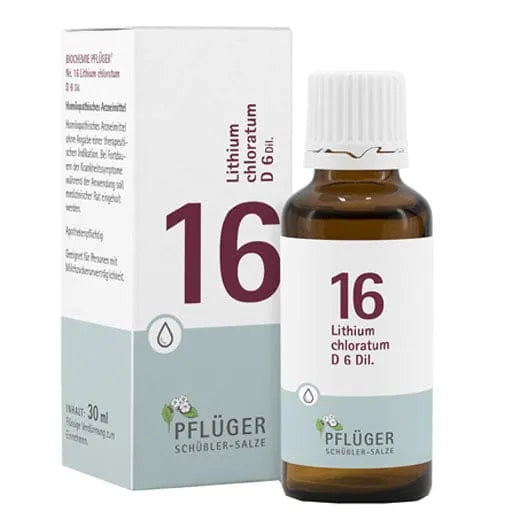 BIOCHEMIE Pflüger 16 Lithium chloratum D 6 drops - UKDorf