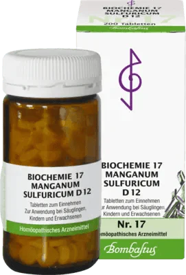 BIOCHEMISTRY 17 Manganum sulfuricum D 12 tablets - UKDorf