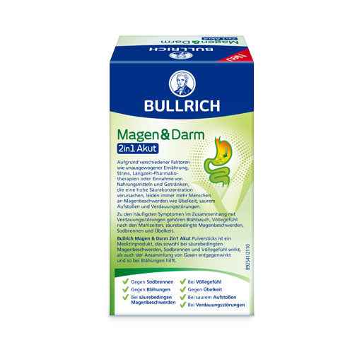 BULLRICH Stomach & Intestine 2in1 Acute Powder Sticks