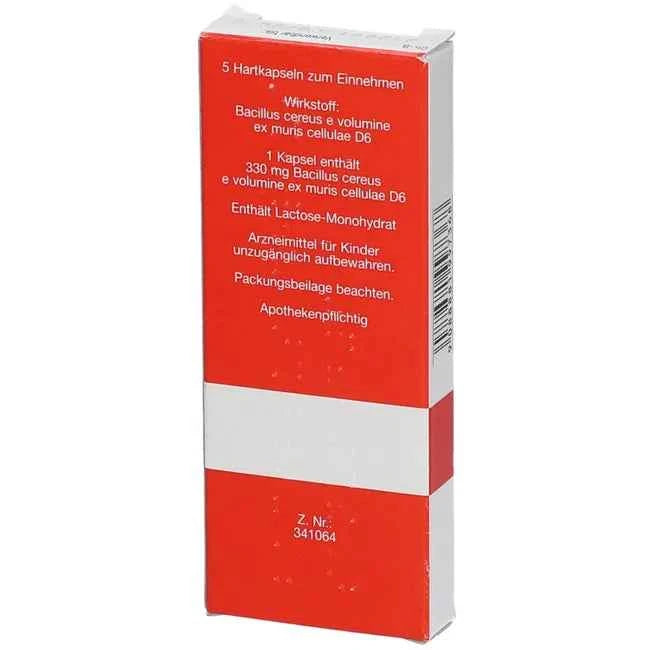 Bacillus cereus, Latensin D6 = weak (Bacillus cereus D6) capsules