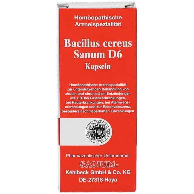 Bacillus cereus, Latensin D6 = weak (Bacillus cereus D6) capsules