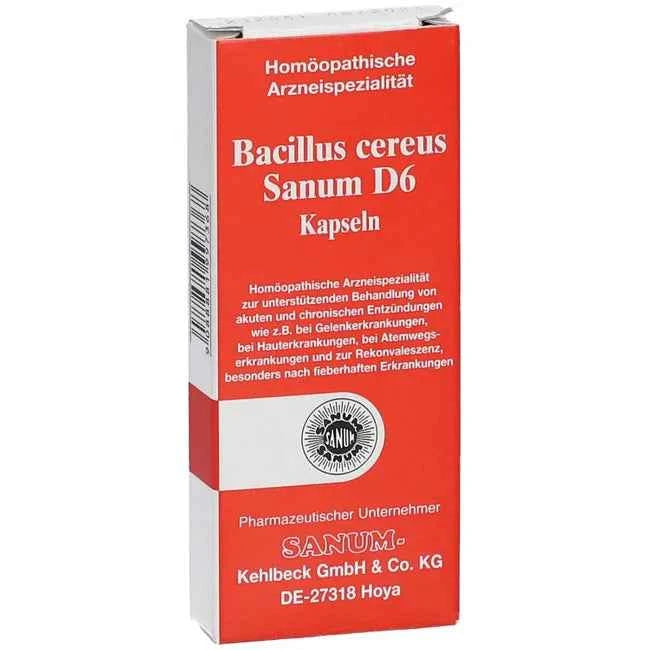 Bacillus cereus, Latensin D6 = weak (Bacillus cereus D6) capsules