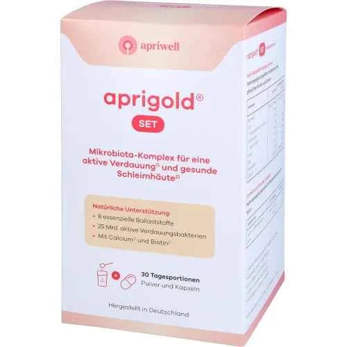 Bacterial cultures, biotin,calcium, VEGAN, APRIGOLD Set Powder+Capsules