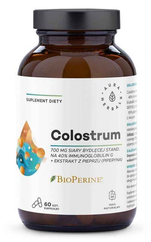 Bovine colostrum, Colostrum 700 mg + BioPerine
