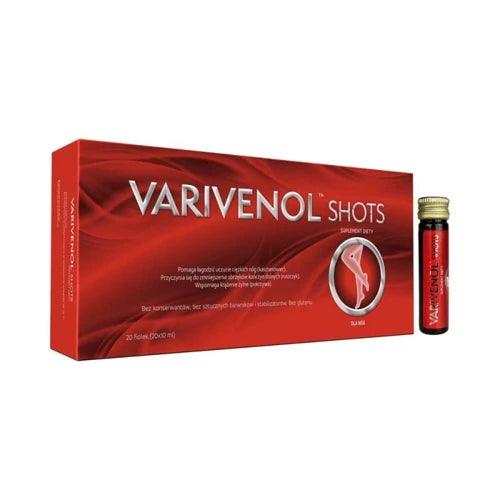 Butcher's broom, horse chestnut, Varivenol Shots 20 vials - UKDorf