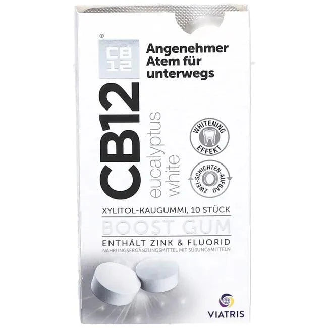 CB12 boost Eucalyptus white chewing gum - UKDorf