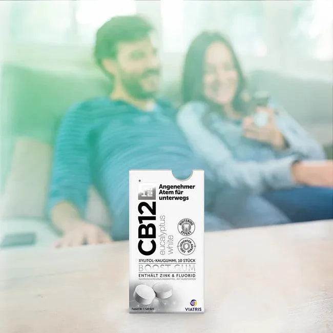 CB12 boost Eucalyptus white chewing gum - UKDorf