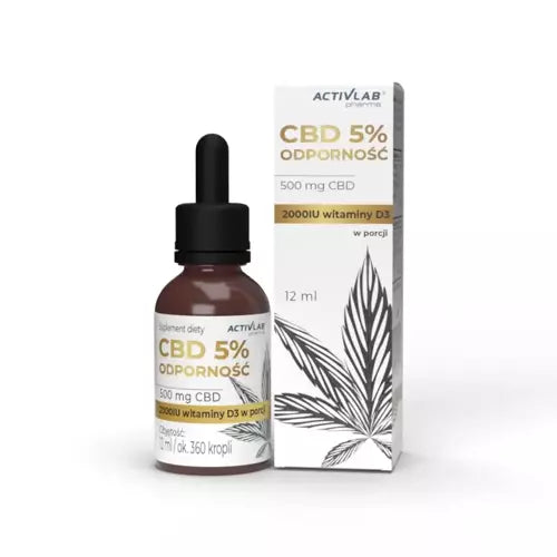CBD 5% IMMUNITY with vitamin D3 drops - UKDorf