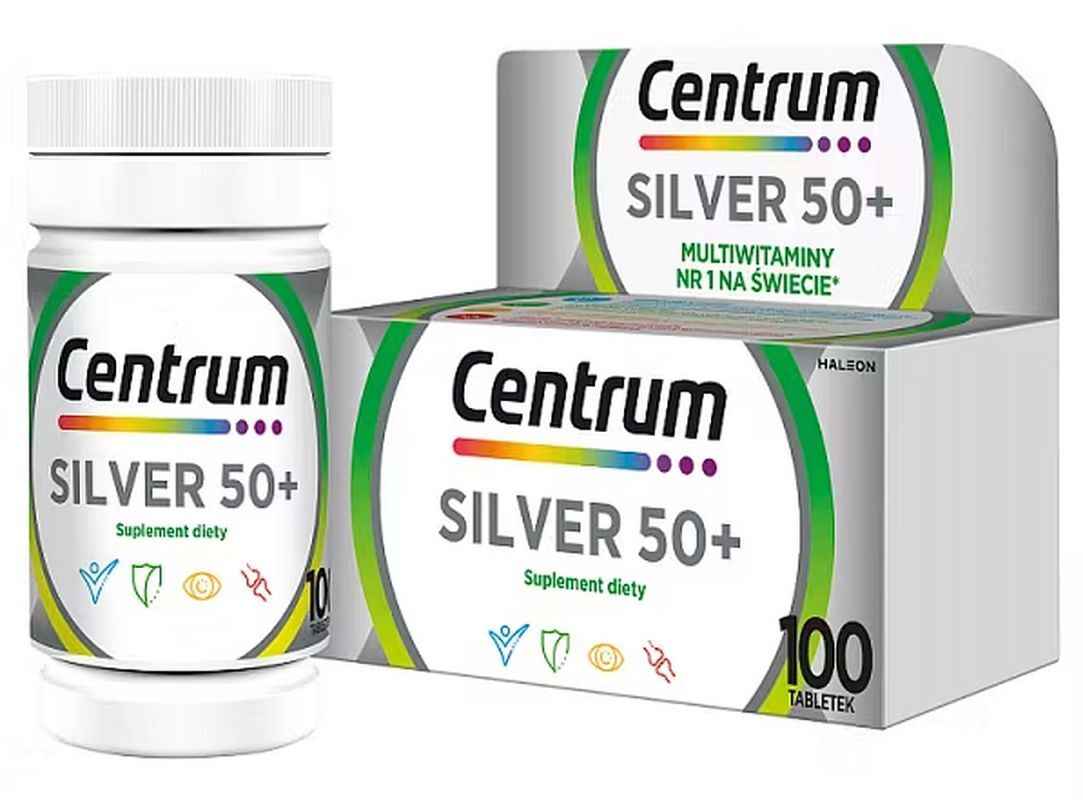 CENTRUM SILVER 50+ Vitamin and mineral set 100 tablets