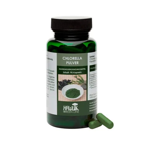 CHLORELLA POWDER capsules 90 pcs - UKDorf