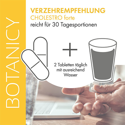 CHOLESTRO forte with BERGAVIT, citrus fruit “bergamot”, support homocysteine, fat metabolism - UKDorf