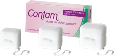 CONTAM vaginal tampon starter set cubes