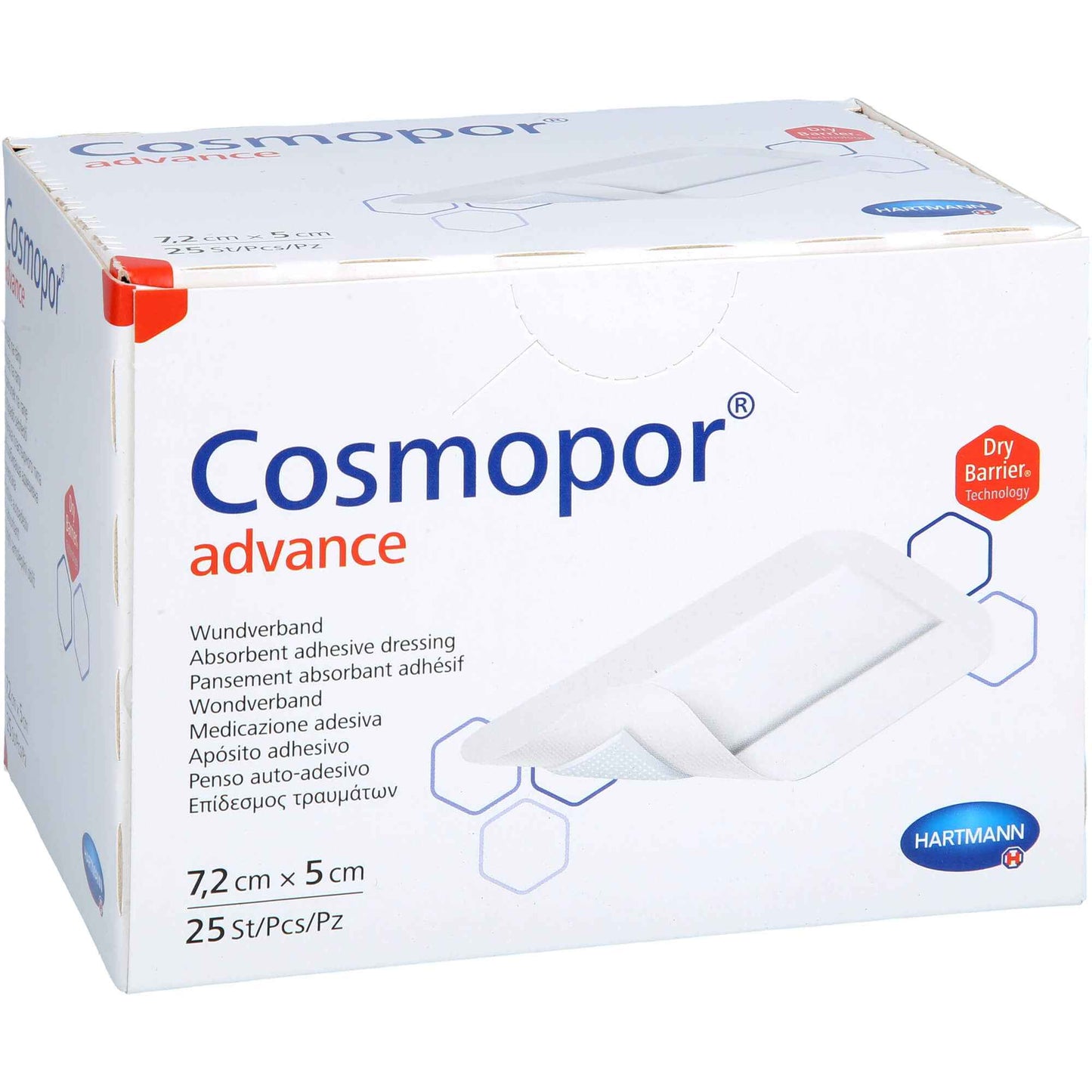 COSMOPOR Advance wound dressing 5x7.2 cm