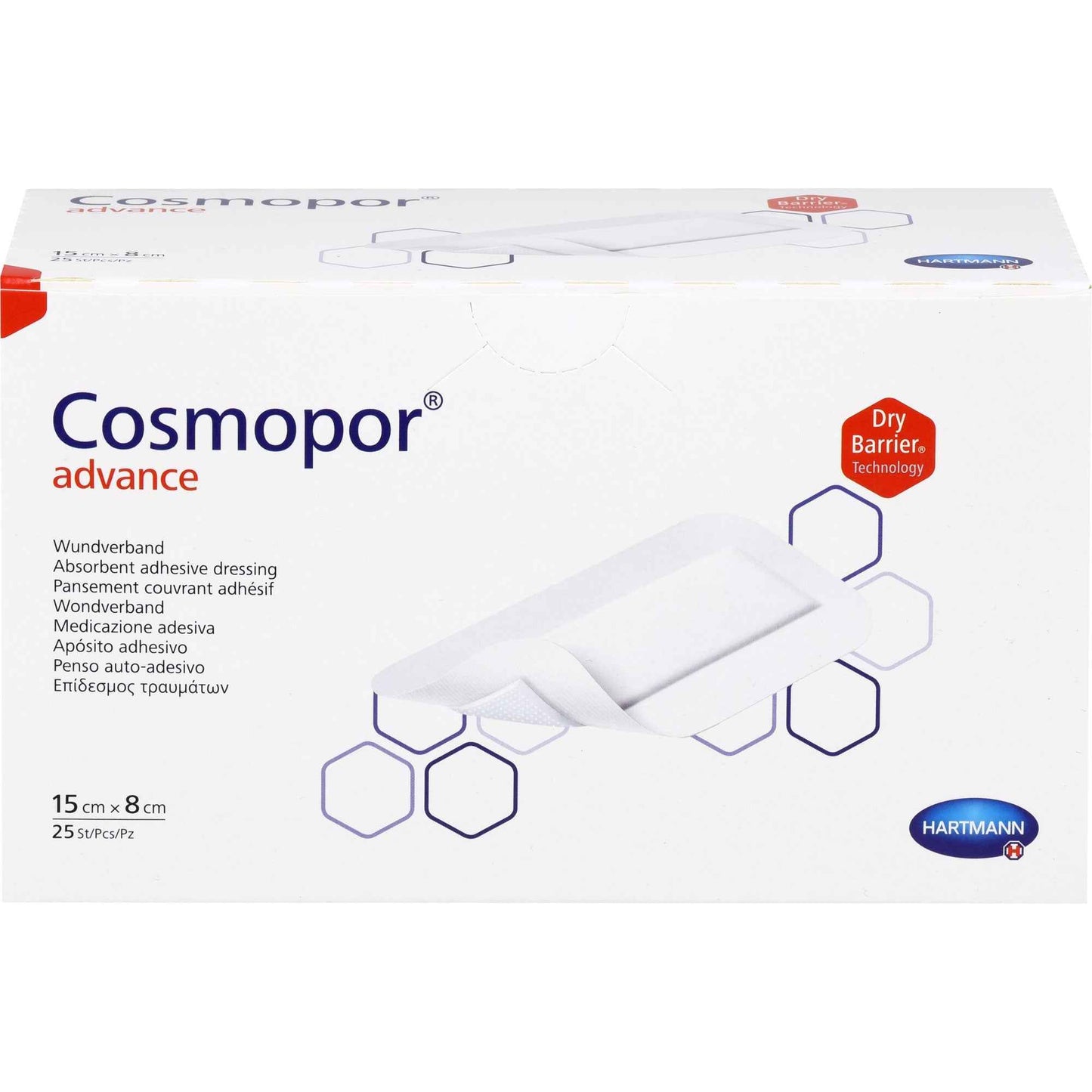 COSMOPOR Advance wound dressing 8x15 cm