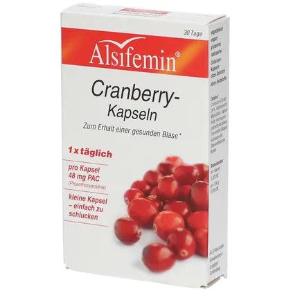 CRANBERRY, cranberries 48mg PAC Alsifemin Capsules - UKDorf