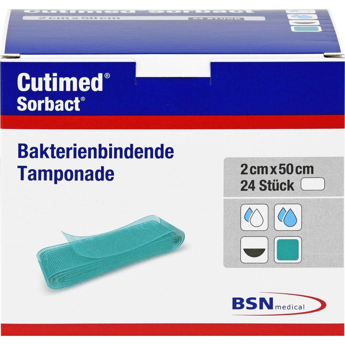 CUTIMED Sorbact tamponades 2x50 cm